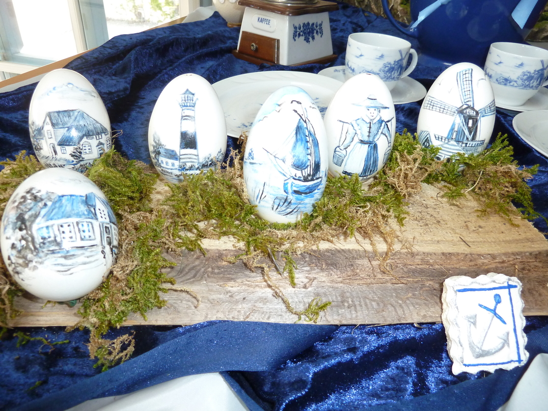 Bild Ostereier in blau
