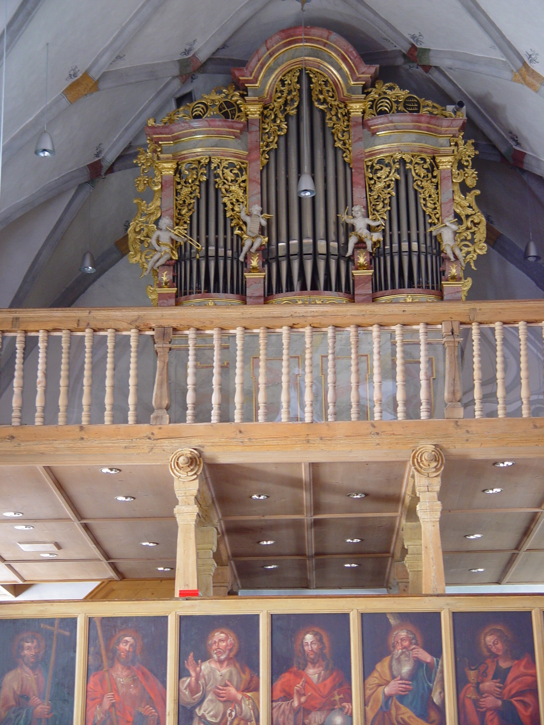Bild Doppelempore mit Orgel